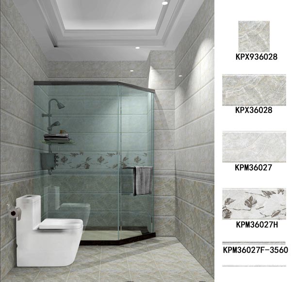 陶瓷一线品牌金艾陶瓷砖浴室效果图
