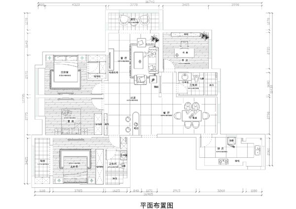 金艾陶瓷砖应用效果：徐州开元翡翠湾F户型装修效果鉴赏