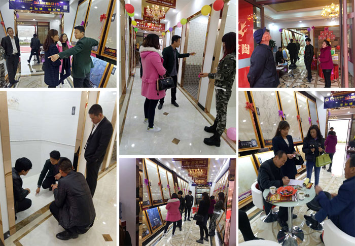 甘肃会宁金艾陶瓷砖品牌专卖店历经几个月的华丽蜕变，盛装开业！